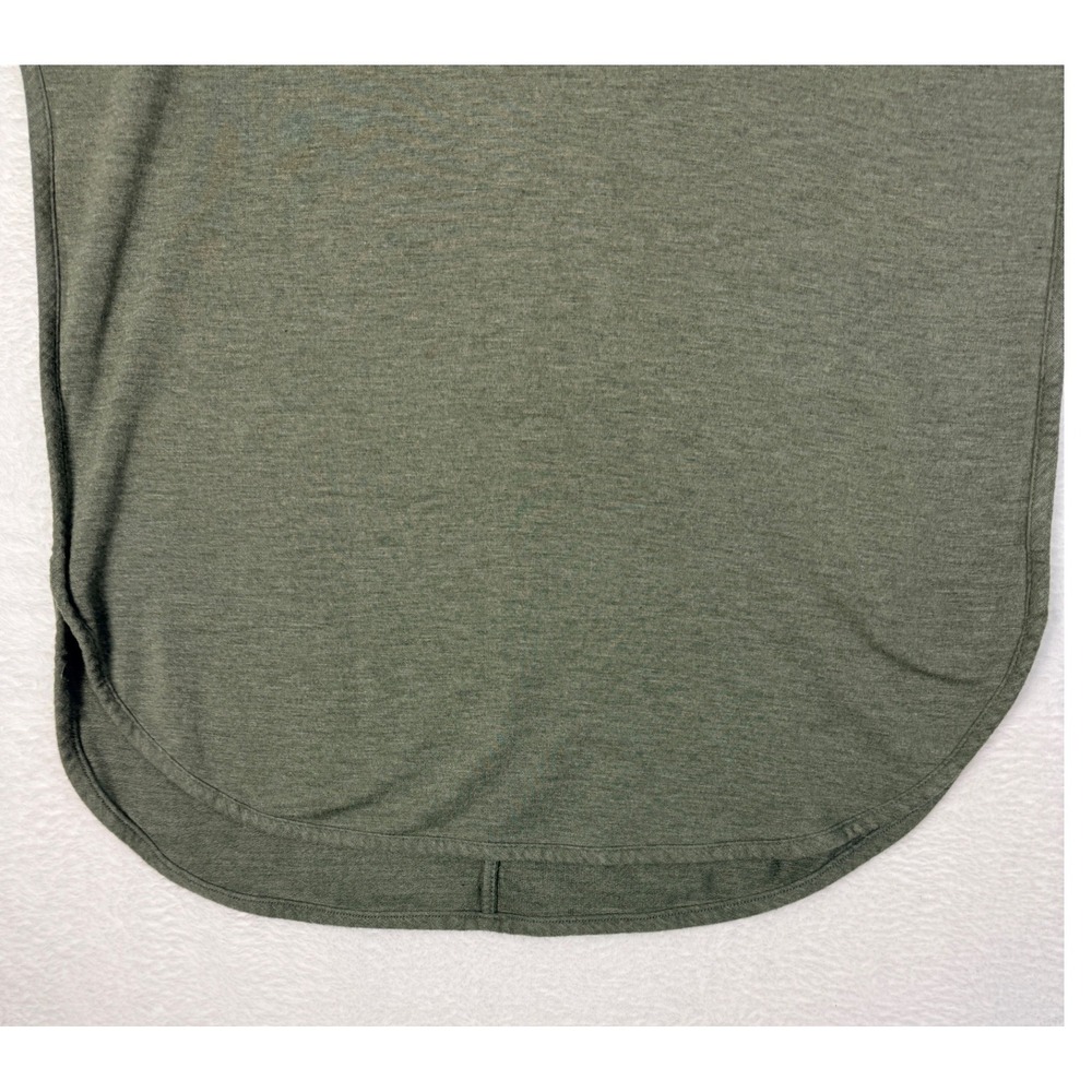 Matty M Olive Green Dolman Sleeve Tunic Top Women's Size M Curved Hem So Soft! - Picture 6 of 11